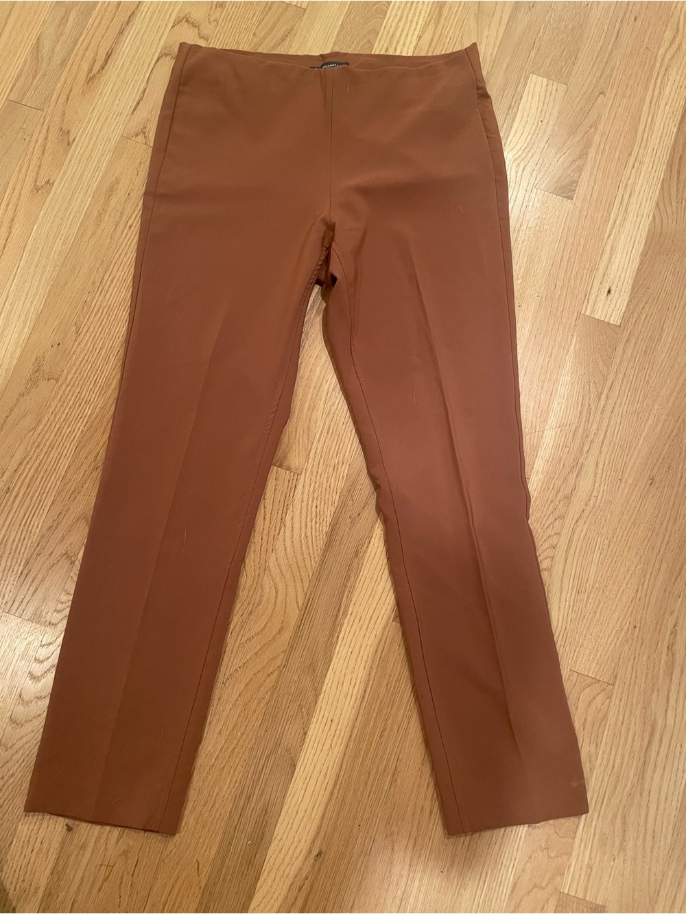 Adrianna Papell Rust Cropped Ankle Pants